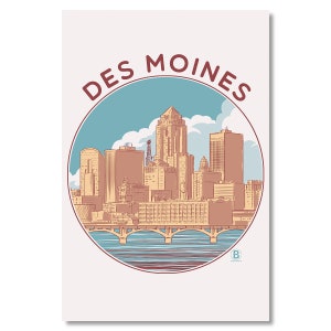 Cartolina di Des Moines Circle