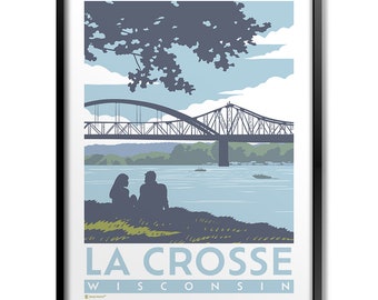 La Crosse Riverside Park Print