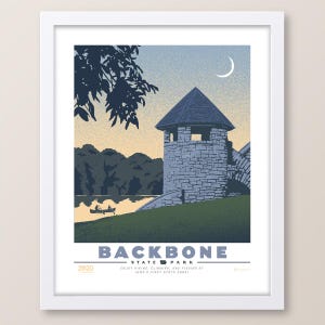 Backbone State Park Iowa Print