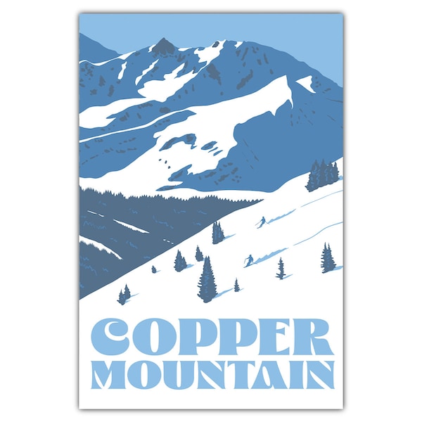 Ski Copper Mountain Postcard