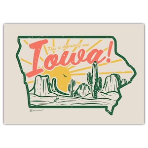 Iowa Desert Wenskaart