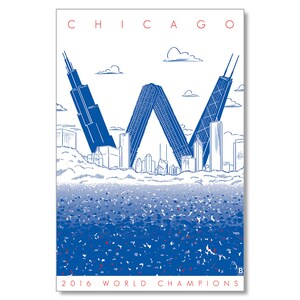 Carte postale Chicago Champions du monde