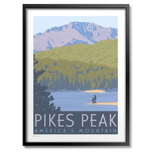 Pikes Peak America&#39;s Mountain Print