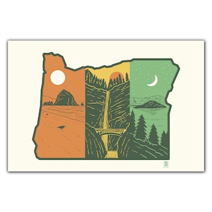Postal de capas de Oregón
