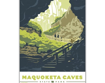 Maquoketa Caves State Park Postcard