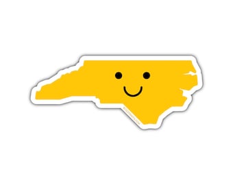 Naklejka Smiley Face North Carolina