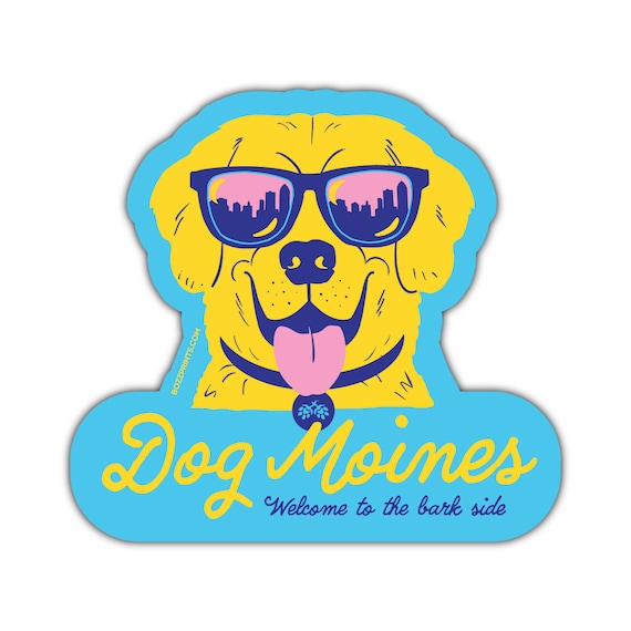 Buy Dog Moines Welcome to the Barkside Sticker/magnet Online in