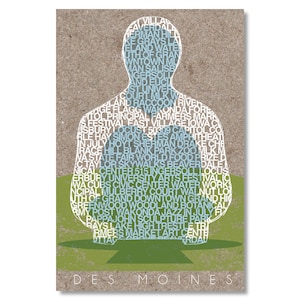 Des Moines Sculpture Postcard