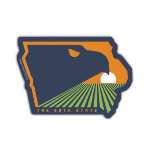 Iowa The 29th State Sticker
