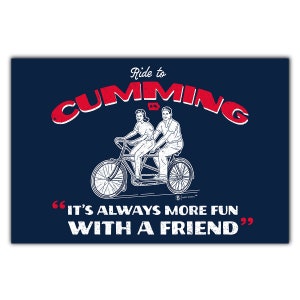 Ride To Cumming Postcard