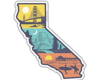 Layers of California Sticker