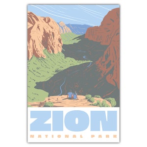 Carte postale Angels Landing du parc national de Zion