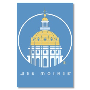 Des Moines Capitol Icon Postcard
