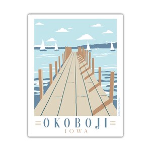 Lake Okoboji Dock Magnet/Sticker