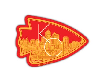 Kansas City Arrowhead Magnet/Sticker