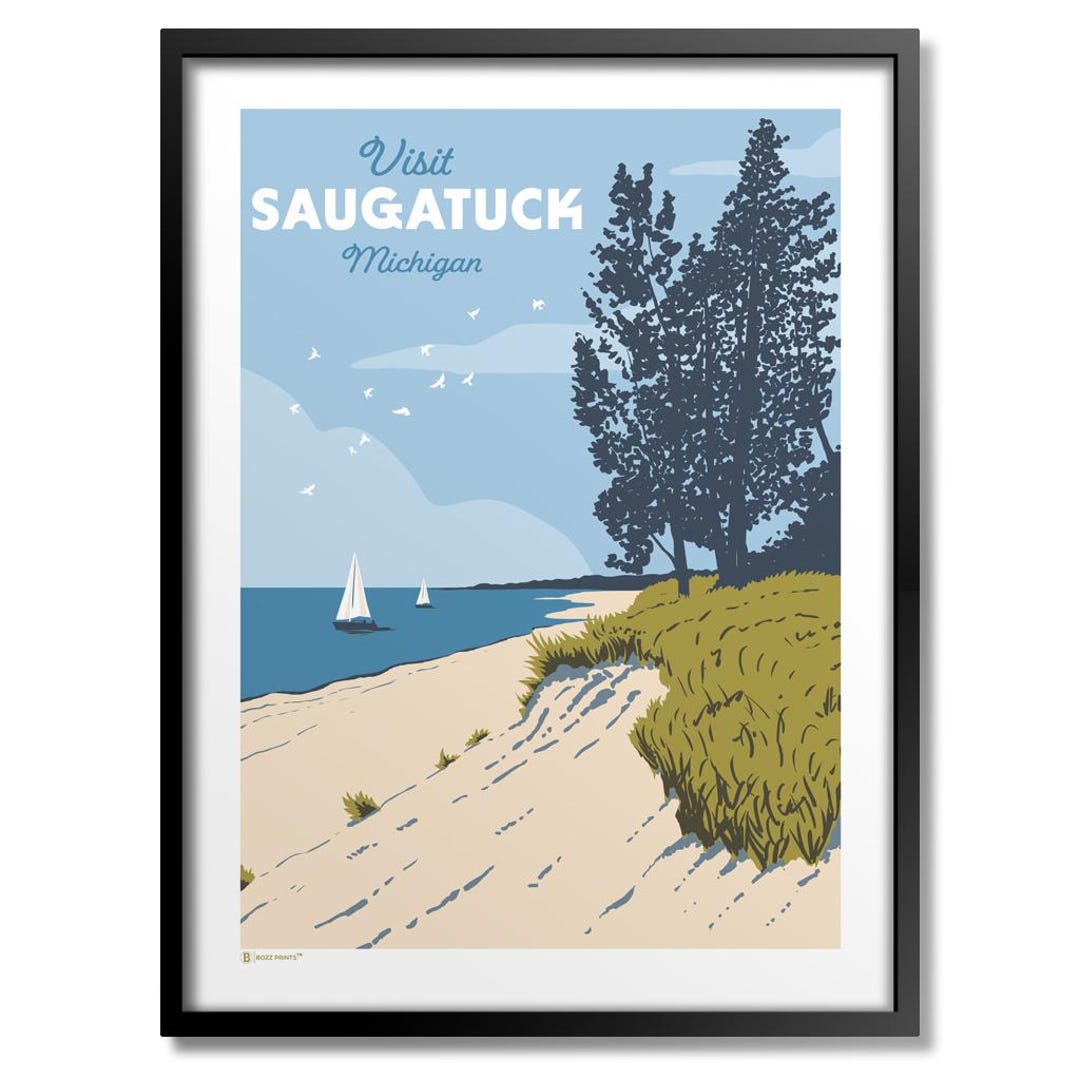 Impresión de las dunas de la playa de Saugatuck - Etsy México, image size:1080x1080
