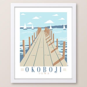 Lake Okoboji Dock - Iowa Print