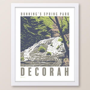 Decorah Iowa Dunning&#39;s Spring Print