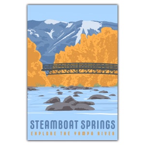 Steamboat Springs Yampa Fluss Postkarte