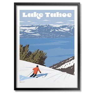 Ski Lake Tahoe Print