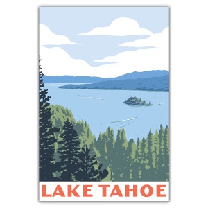 Carte postale Emerald Bay du lac Tahoe