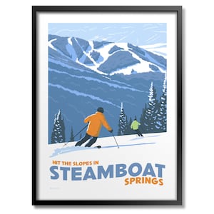 Steamboat Springs Hit The Slopes Print