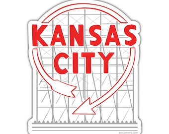 Imán / pegatina de señalización automática de Kansas City
