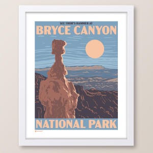 Bryce Canyon National Park Thor&#39;s Hammer Utah Print
