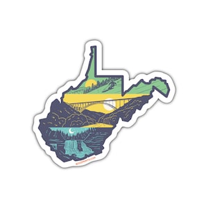 Layers of West Virginia Sticker