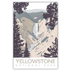 Carte postale Lower Falls du parc national de Yellowstone