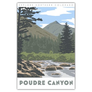 Cartão postal do Poudre Canyon