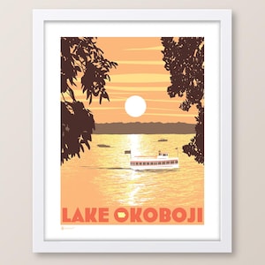 Lake Okoboji Sunset - Iowa Print