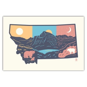 Carte postale Layers of Montana