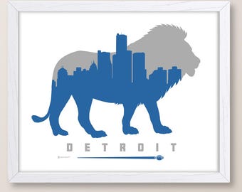 Stampa del football di Detroit