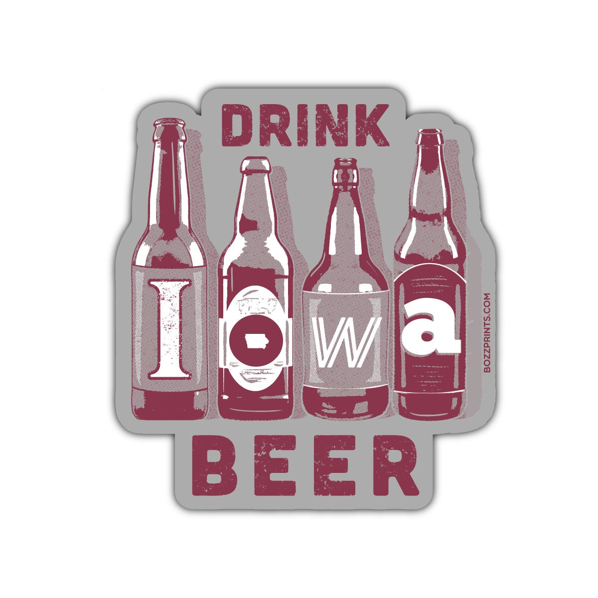 Drink Iowa Beer Magnet/sticker 