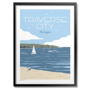Traverse City Bay Michigan Print