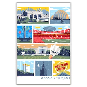 Carte postale Les monuments de Kansas City