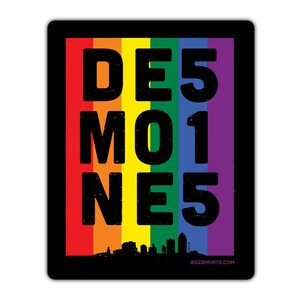 Des Moines 515 Pride Aufkleber