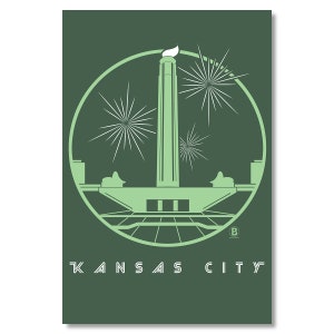 Carte postale Liberty Icon de Kansas City