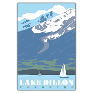 Carte postale du lac Dillon, Colorado