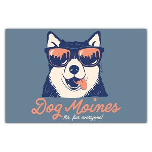Carte postale Moines chien