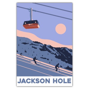 Cartolina dell'alba di Jackson Hole