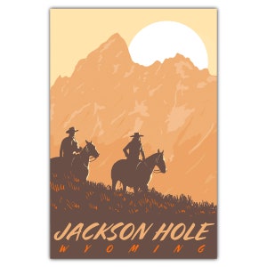 Jackson Hole a cavallo, cartolina