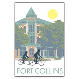 Cartão postal do centro de Fort Collins
