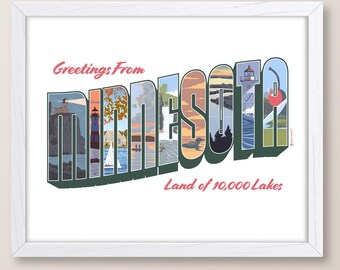 Greetings From Minnesota Print