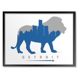 Detroit Football Print