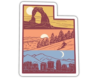 Layers of Utah Sticker/Magnet