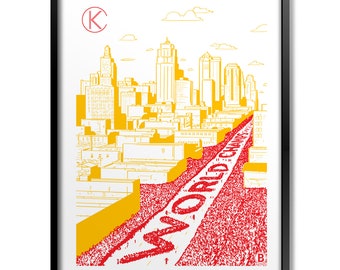 Kansas City World Champs Parade 2023 Print