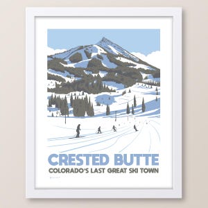 Crested Butte Ski Town Colorado Print
