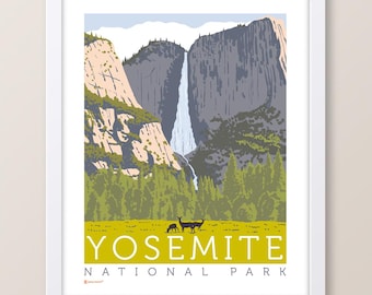 Park Narodowy Yosemite Wodospady Yosemite Drukuj